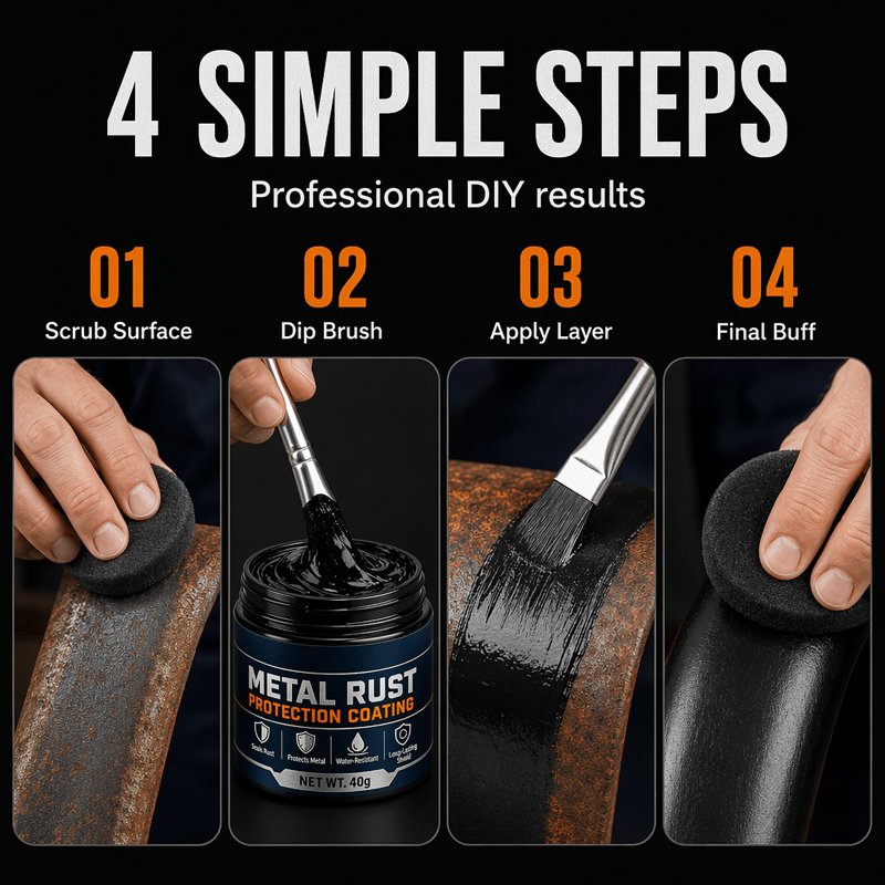 🛡️ Trusted by 50,000+ Customers | 2026 Hot Sale —  Premium Metal Rust Protection Paste restores rusty gates