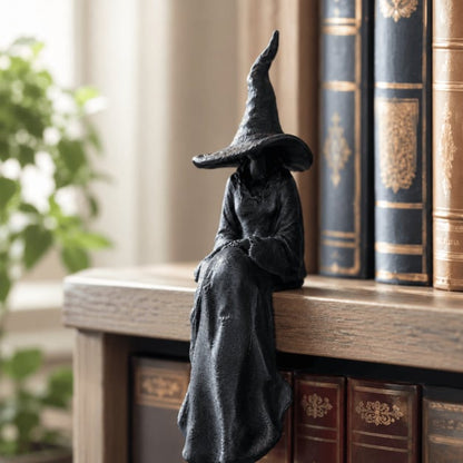 🔥Last Day 50% OFF 🧙‍♀️Mysterious Perched Bookshelf Figurine