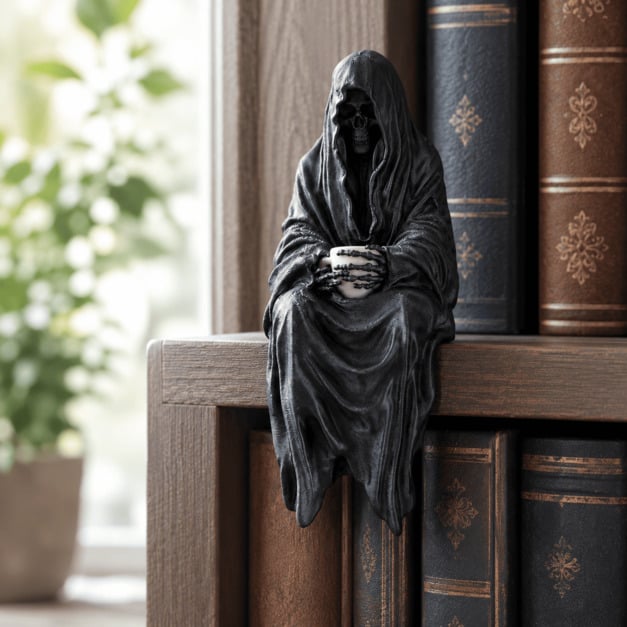 🔥Last Day 50% OFF 🧙‍♀️Mysterious Perched Bookshelf Figurine