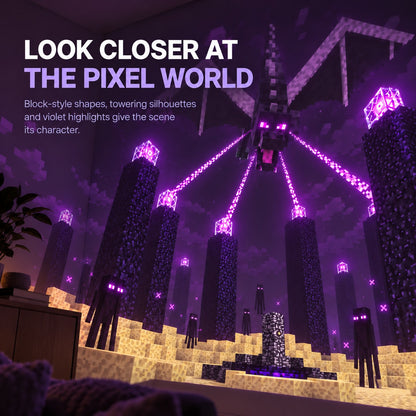 🎮 Pixel Fantasy Scene Projector – Ambient Decor for Gaming Rooms