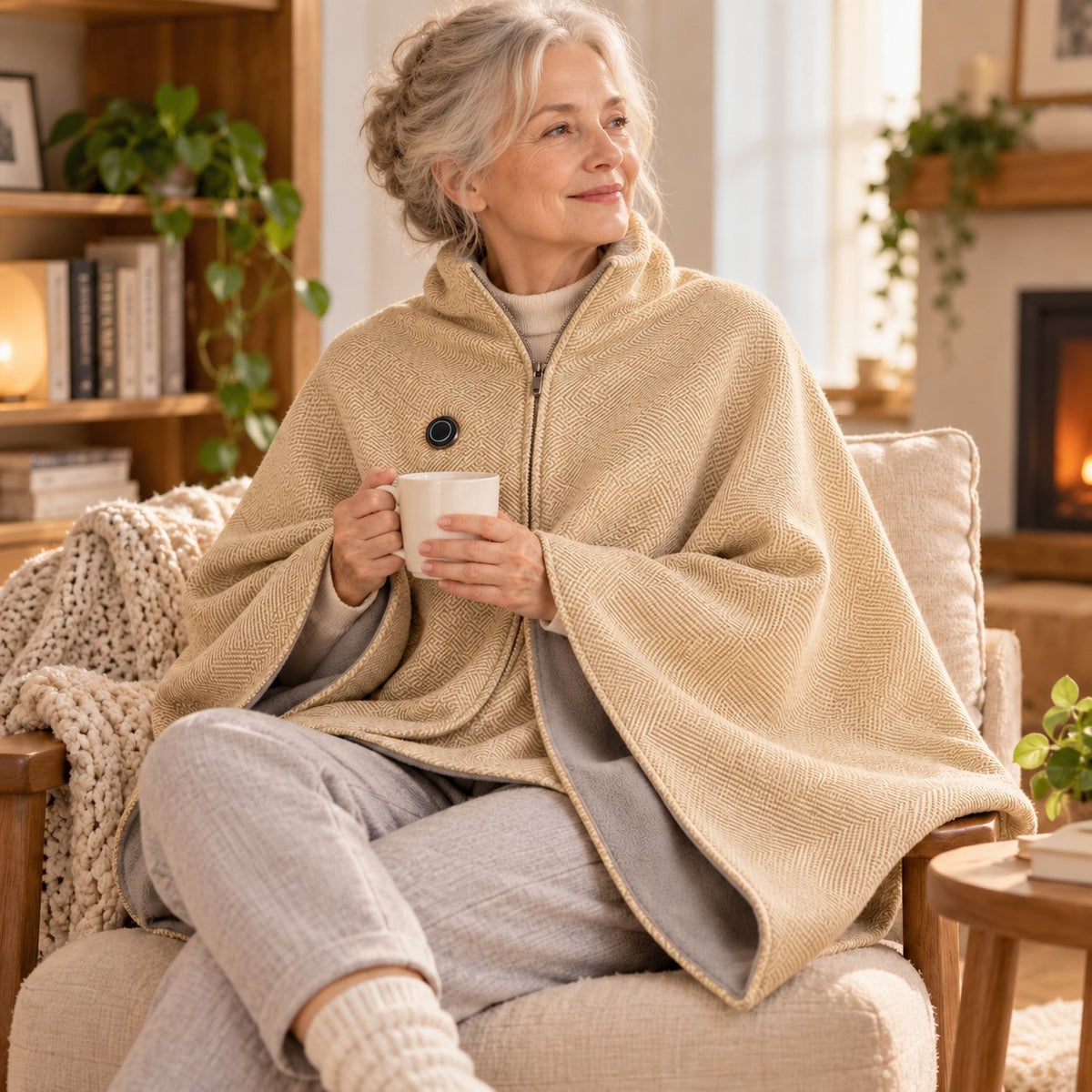 ❄️ LAST CHANCE 50% OFF - Heated Wearable Blanket – Stay Warm at Your Desk Without Bulky Layers 🔥