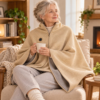 ❄️ LAST CHANCE 50% OFF - Heated Wearable Blanket – Stay Warm at Your Desk Without Bulky Layers 🔥