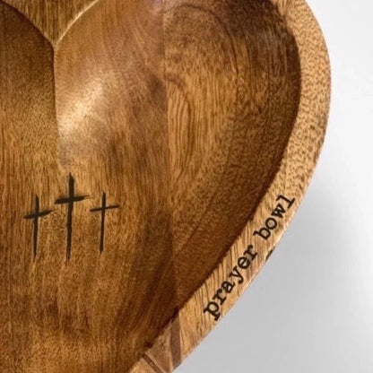 Gebetsschale „Neues Herz“ – Moderner Kreuz-Religionsgeschenk