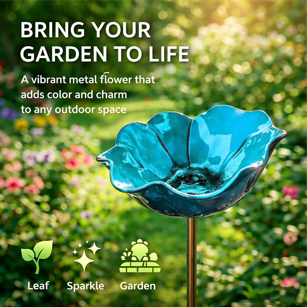 🔥2026 Muttertagsgeschenke 50% Rabatt🔥Handgemachter Blumen-Gartenstecker aus Metall🐦