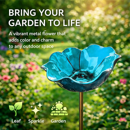 🔥2026 Muttertagsgeschenke 50% Rabatt🔥Handgemachter Blumen-Gartenstecker aus Metall🐦