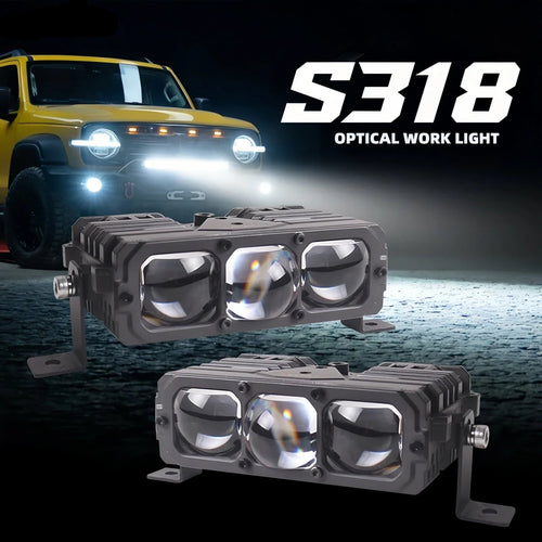 TyiiPlus 75W LED Driving Light – Super Bright 5500K Waterproof Car Spotlight