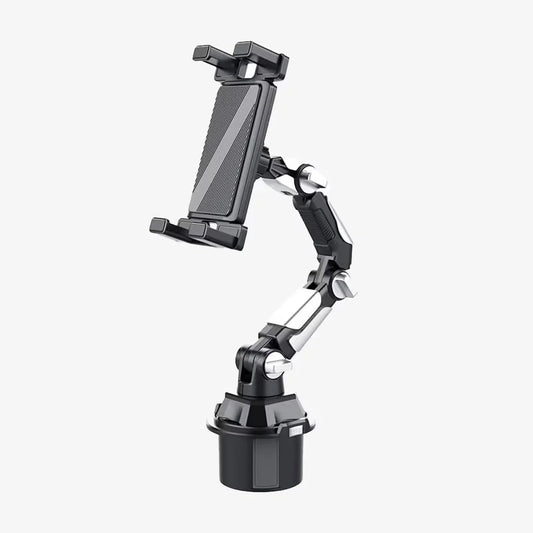 Adjustable Car Cup Holder Phone & Tablet Mount – 360° Rotating Universal Stand
