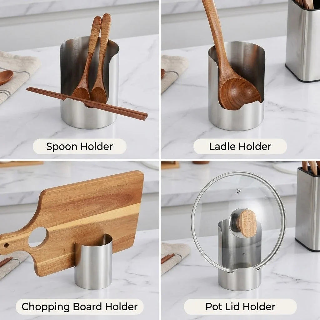 Stainless Steel Utensil Holder