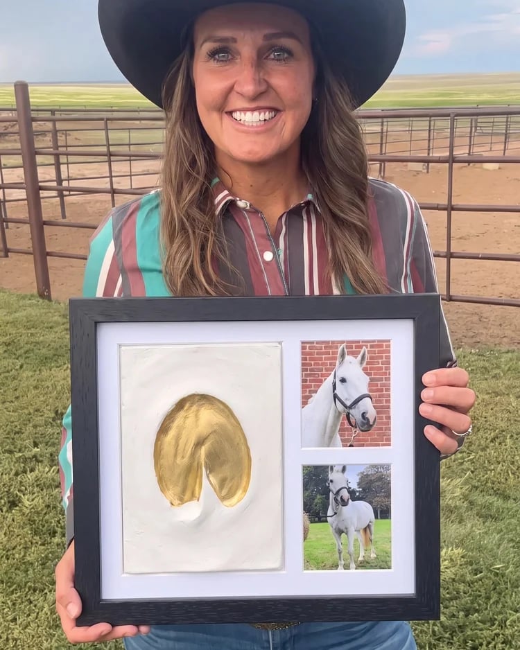 🐴Horse Hoofprint Keepsake Clay Kit💛Their actual hoofprint — made by your own hands.🖼️