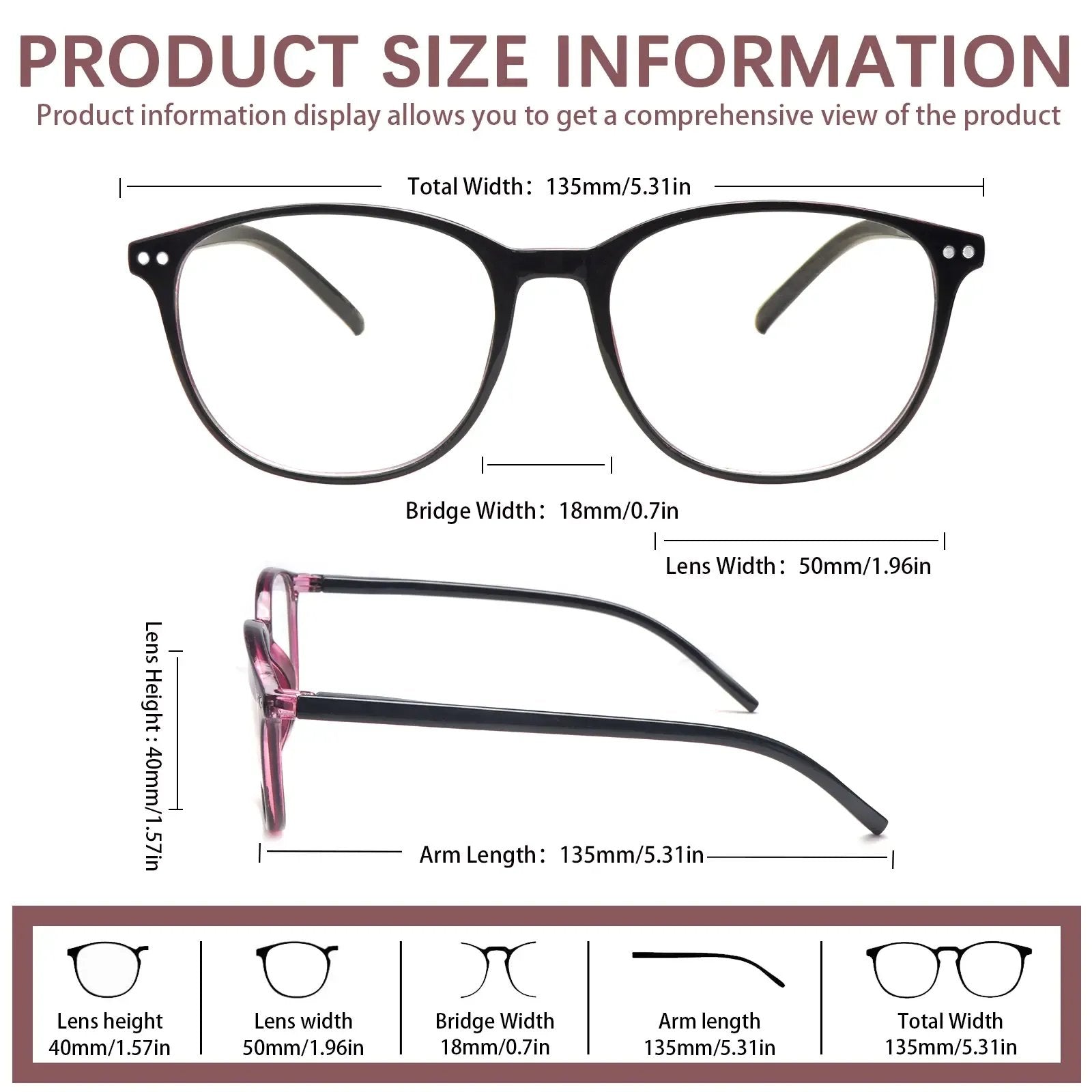 👓4 Pack Progressive Multifocal Reading Glasses for Women Style