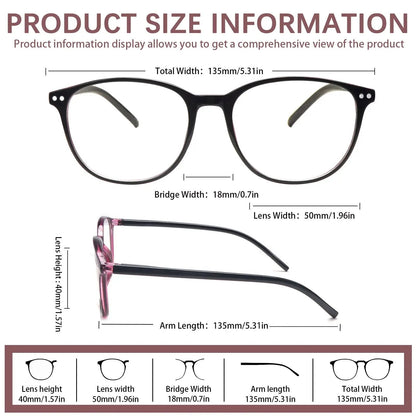 👓4 Pack Progressive Multifocal Reading Glasses for Women Style