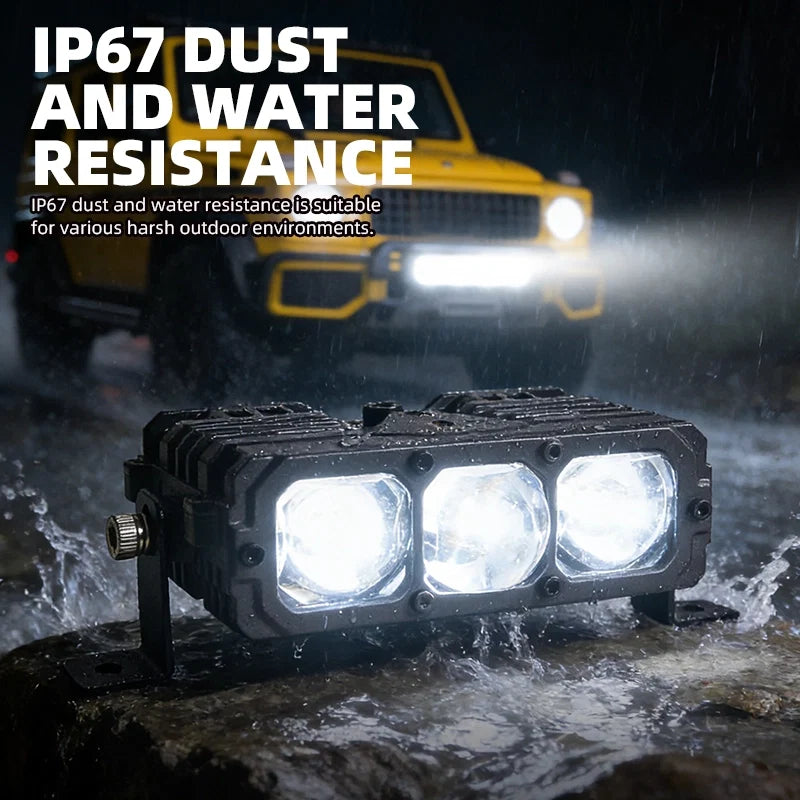 TyiiPlus 75W LED Driving Light – Super Bright 5500K Waterproof Car Spotlight