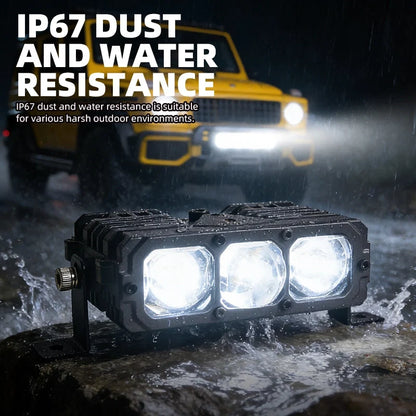 TyiiPlus 75W LED Driving Light – Super Bright 5500K Waterproof Car Spotlight