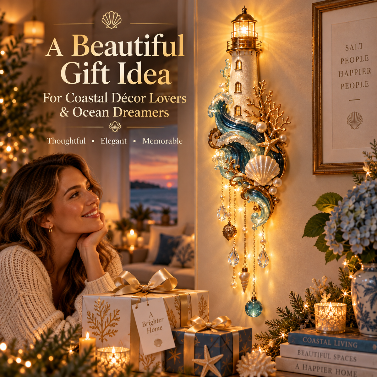 🔥Last Day 49% OFF🗼🌊 Lighthouse Tide Wall Light™ – Lighted Coastal Wall Decor