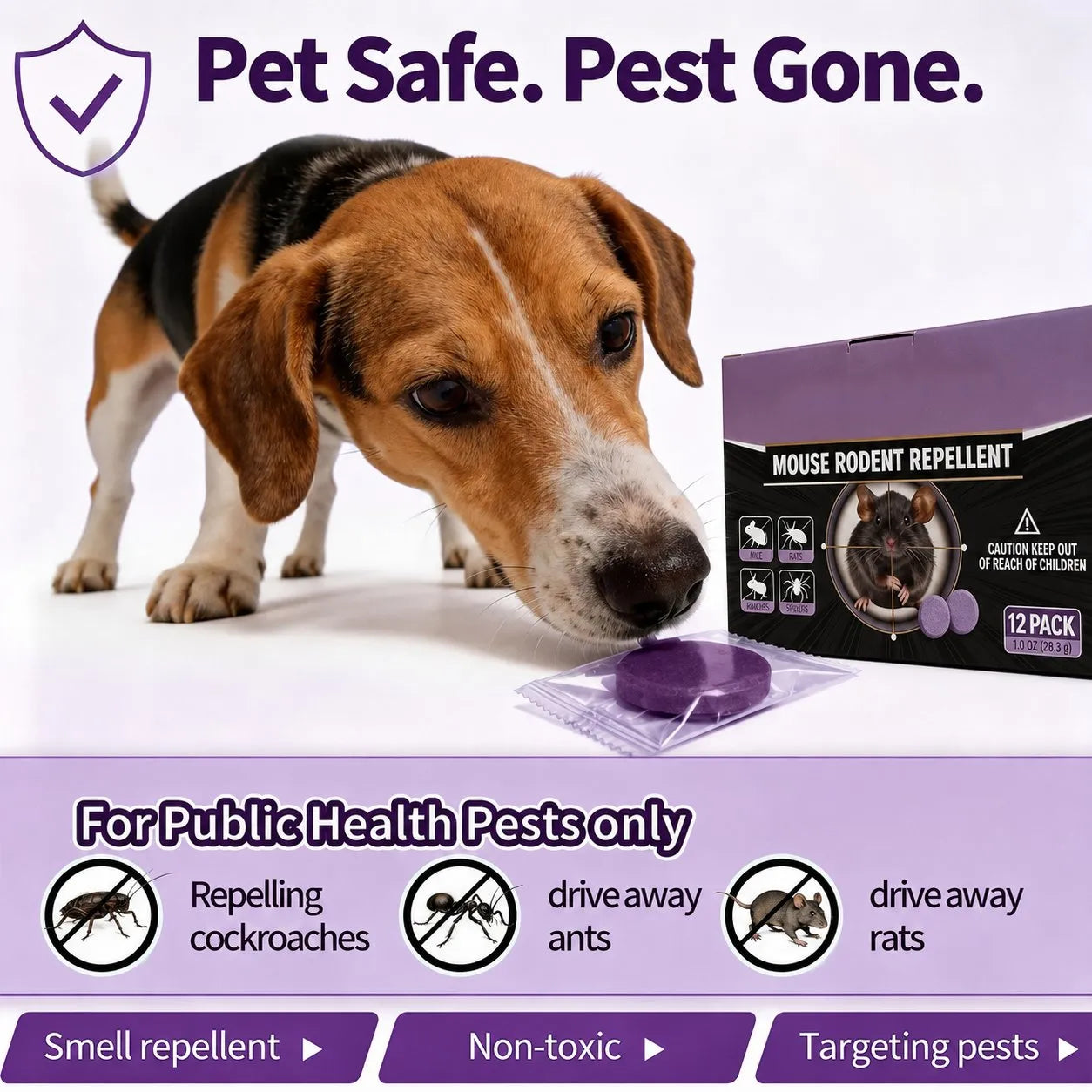 🐭12-Pack Rodent Repellent Balls for Home Kitchen Effective Pest Control Solution