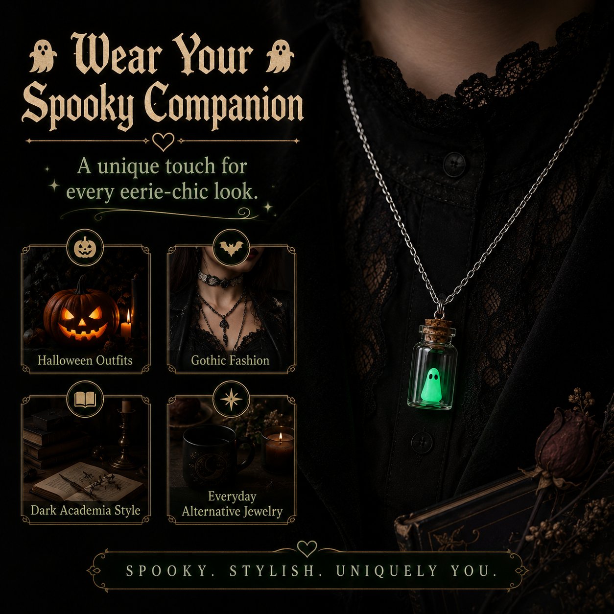 🔥 Last Day 49% OFF-Ghost Adoption Necklace