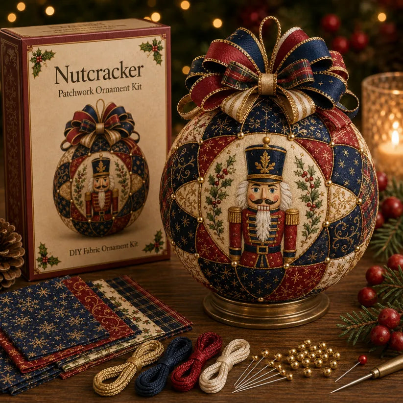 🎄 Christmas Classics Patchwork Ornament DIY Kit