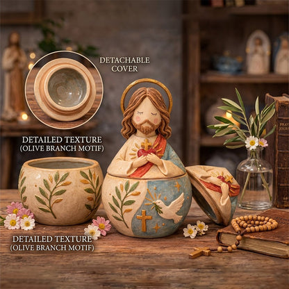Porta statuette religiose con coperchio rimovibile