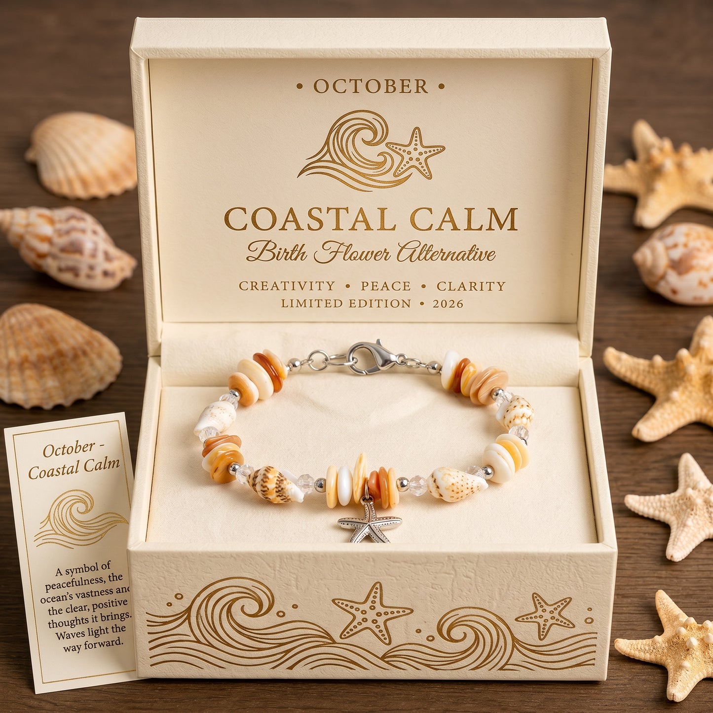 🐚 Blessings from the Deep: Shell, Pearl & Aquamarine Choker | 2026 Limited Handmade Edition – Only 8 Left