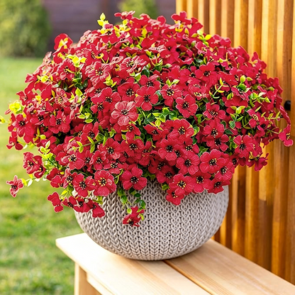 🌸 UV-beständige Kunstblumen – farbecht & farbenfroh für Garten, Terrasse, Heimdekoration