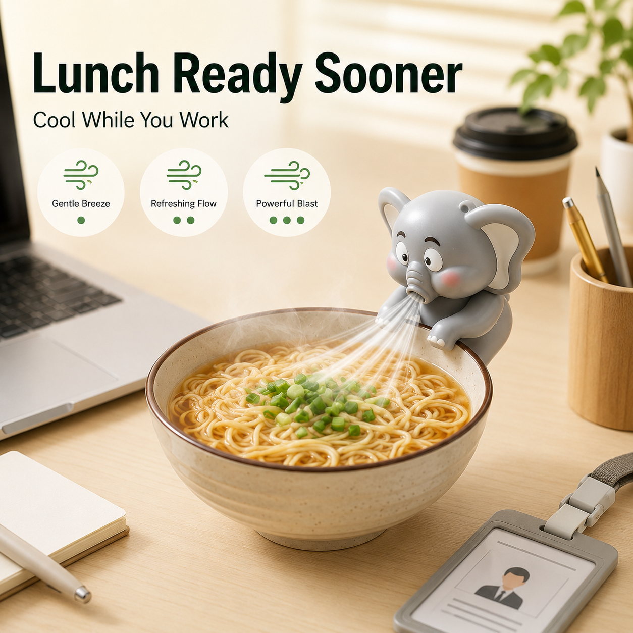 🔥55% OFF Hot Sale 🥣 Clip On Food Cooling Fan 🌬️