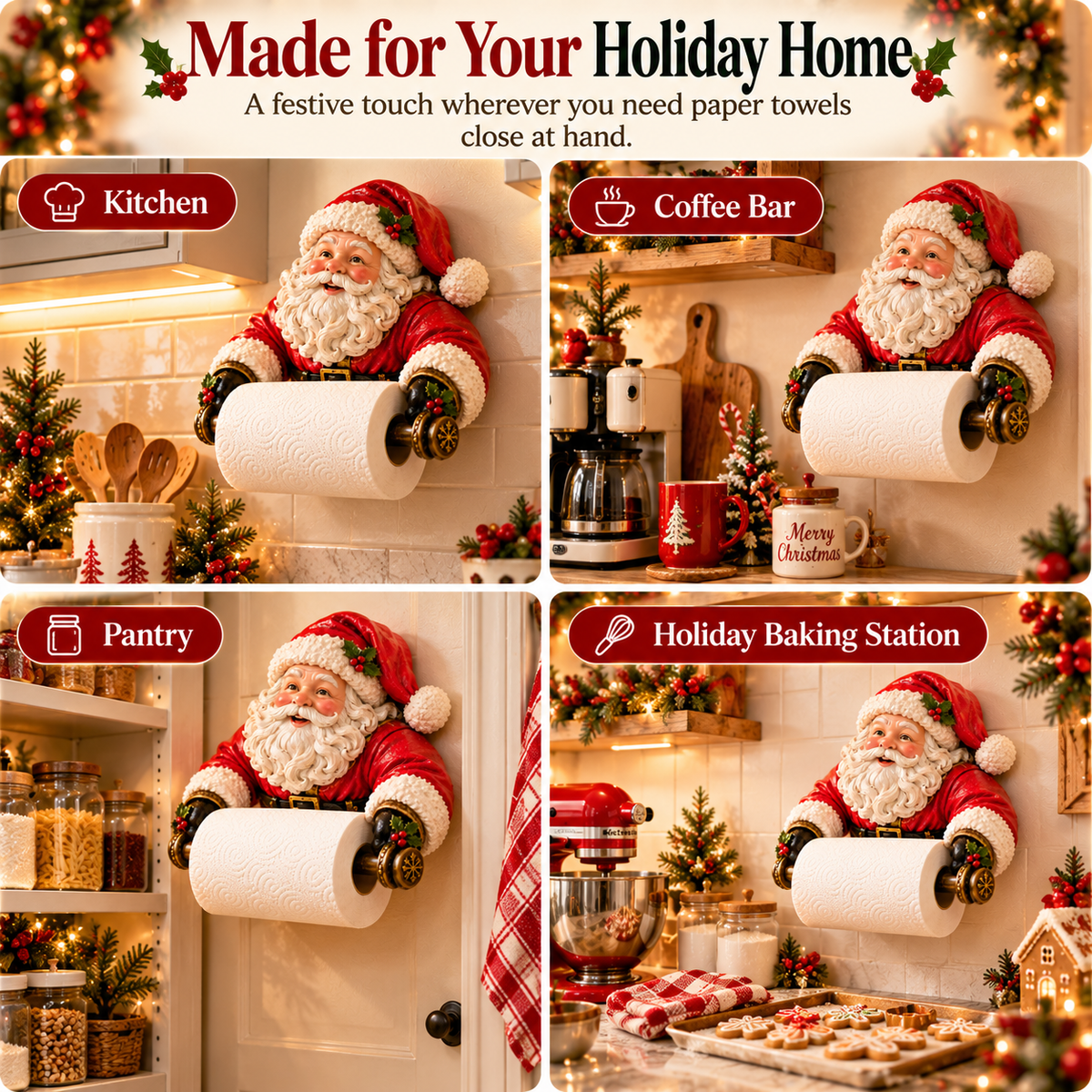 🔥Last Day 50% OFF-🎄 Christmas Paper Towel Holder Collection