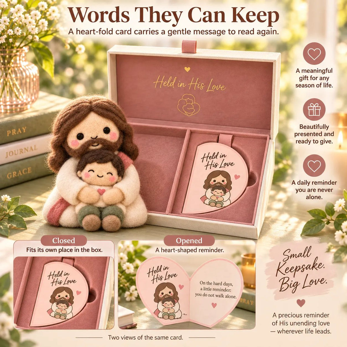 Faith & Meaning | 6 Heartfelt Felt Keepsake Designs with Message Cards ✝️