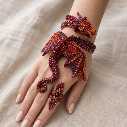 🔥Save 49%  – NEW ARRIVAL✨ DIY Beaded Hand Bracelet Kit – Create Your Own Wearable Art🔥