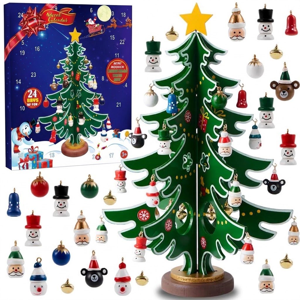 🎄🎁 24-Day Christmas Tree Advent Calendar – ✨Daily Ornament Surprises for Kids & Holiday Family Fun