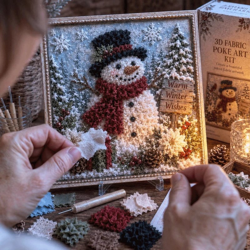 🎁 3D-kerststof-poke-art-set🎄 Buy 2 & Get Free Shipping 🎁