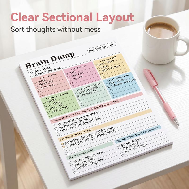 DetoxViva Brain Dump Notepad