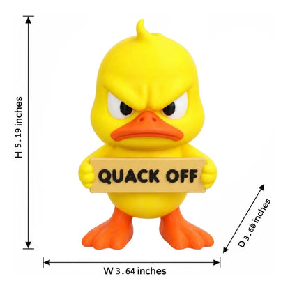 🦆 Sassy Grumpy Duck Desktop Figurine | 3D Printed Funny Office Decor & Gaming Setup Ornament✨🎄