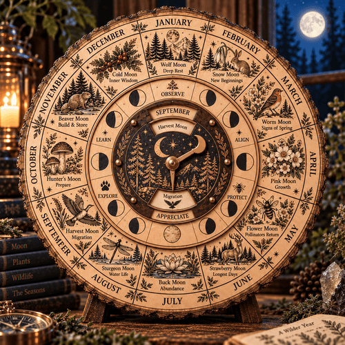 🔥Last Day 49% OFF - 🌙🌲Moon & Nature Observation Wheel🌕(📦Buy 2 Free Shipping)