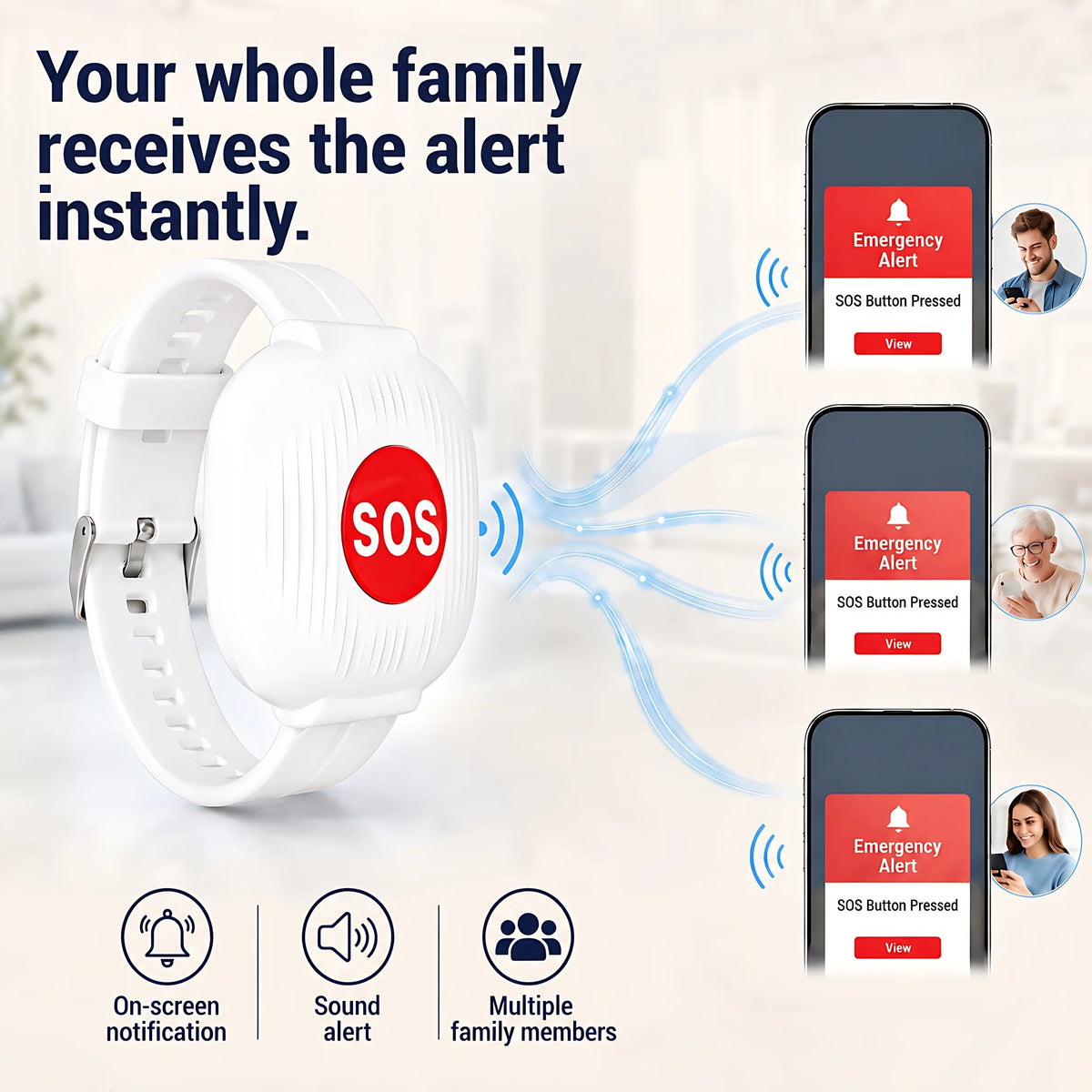 🏠🛡Emergency SOS Button Bracelet for Seniors