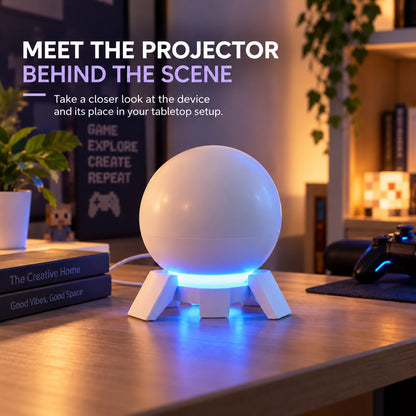 🎮 Pixel Fantasy Scene Projector – Ambient Decor for Gaming Rooms