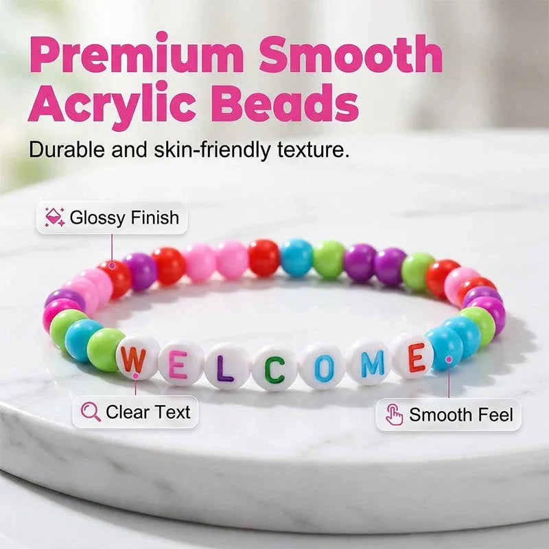 🔥Last Day 49% OFF - ✨🌈Pack of 25 Welcome BeadBracelets - StrengthenClassroom Friendship & SpreadWarm Kindness!