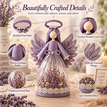 ⏳ Last Day 49% OFF – 👼 Blooming Guardian Angel Light | Floral LED Angel in Lavender, Rose & Sage ✨