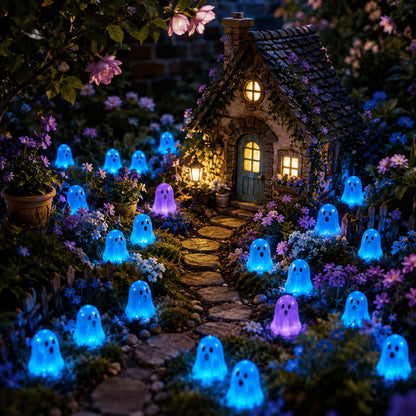 ⏳ Last day 50% OFF – 👻Glow In Dark Cute Ghost Resin Bead Set