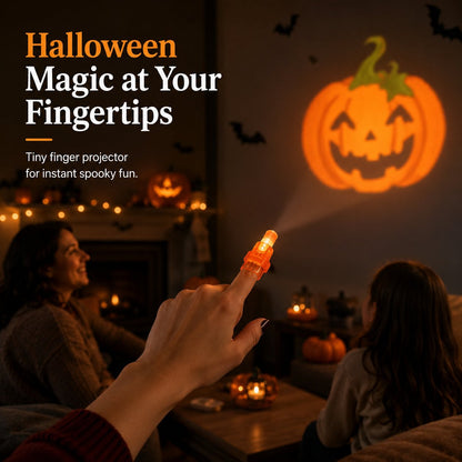 🎃 Halloween Finger Projector Lights – Mini Pattern Projector