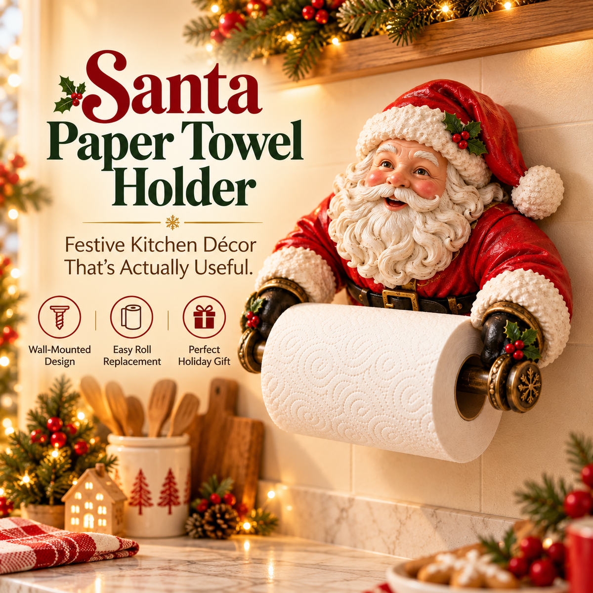 🔥Last Day 50% OFF-🎄 Christmas Paper Towel Holder Collection