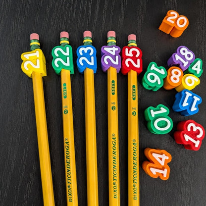 🎁Last Day 50% OFF - Numbered Pencil Toppers
