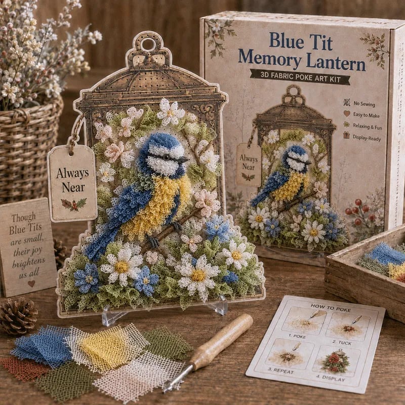 Blue Tit memory lantern kit