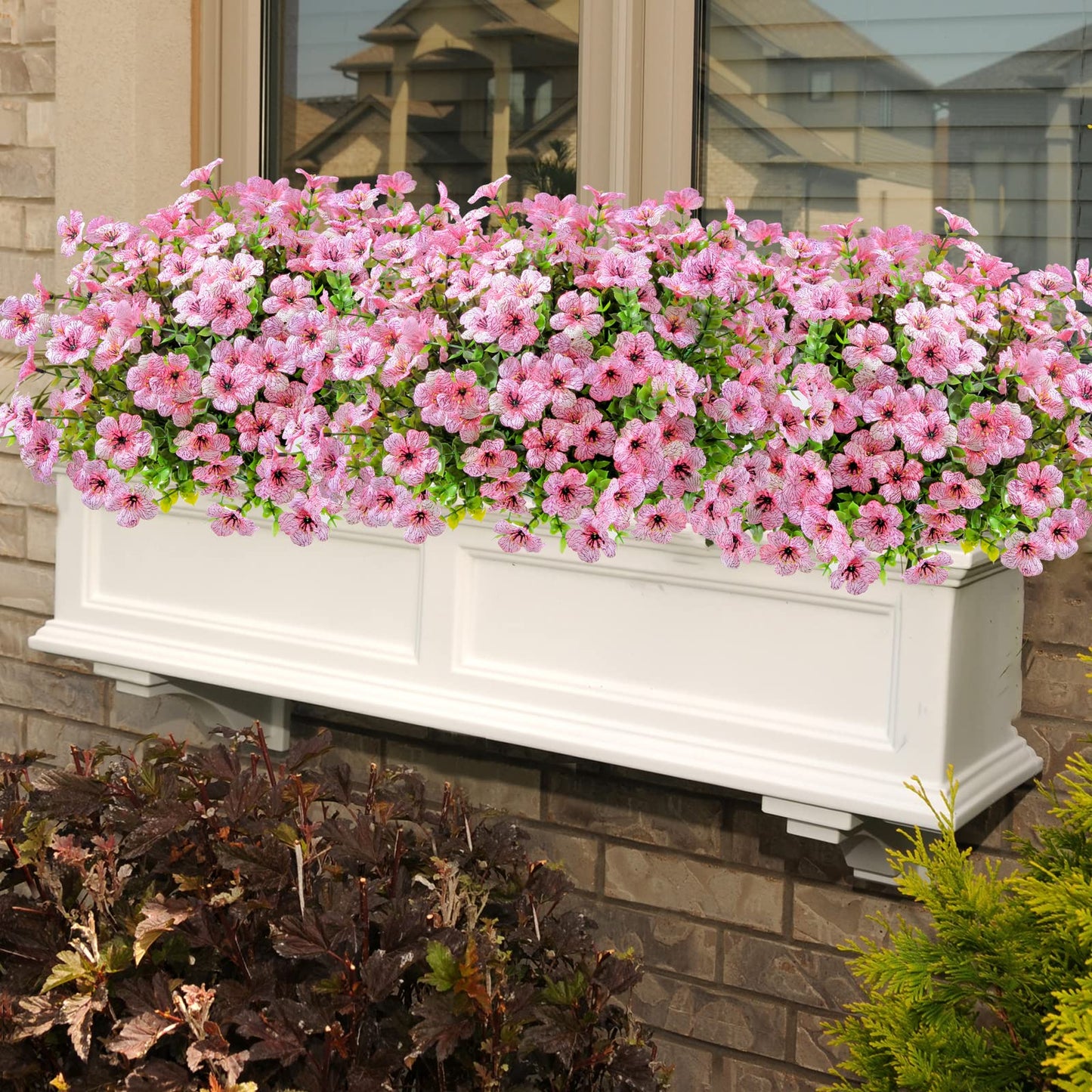 🌸 UV-beständige Kunstblumen – farbecht & farbenfroh für Garten, Terrasse, Heimdekoration