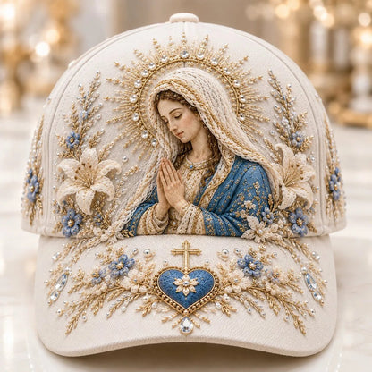 🔥 Last Day 49% OFF - ❤️ Sacred Faith Embroidered Baseball Cap | 3D Raised Christian Design, Unisex Comfortable Adjustable Hat for Church, Outdoor Walks & Daily Wear ✝️✨