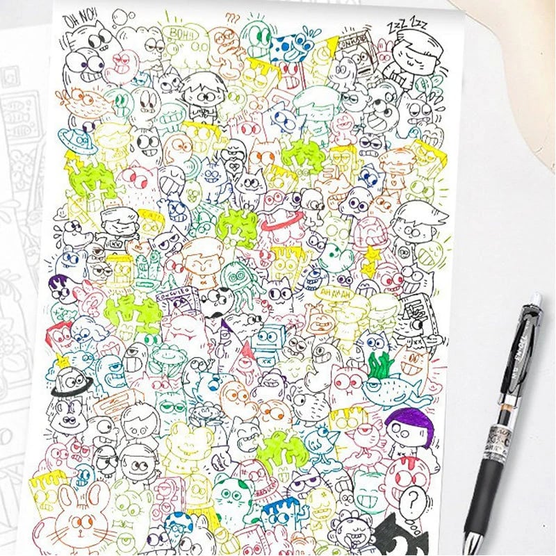 Creative Doodle Art Coloring Book