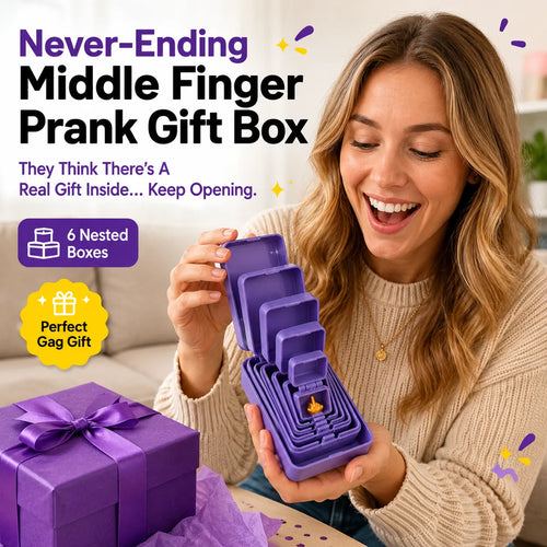 ⏳ Last Day 49% OFF – 😂 Never-Ending Prank Gift Box | Endless Nested Surprise Boxes with Hilarious Final Reveal for White Elephant, Parties & Funny Gifts 🎁