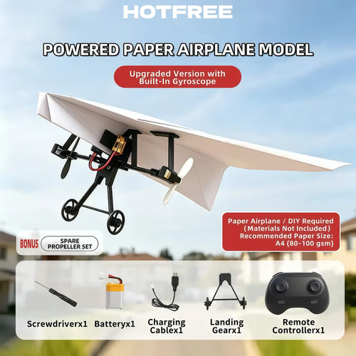 💕Hot sale 49% OFF💖✈️🚀 RC Paper Airplane Kit