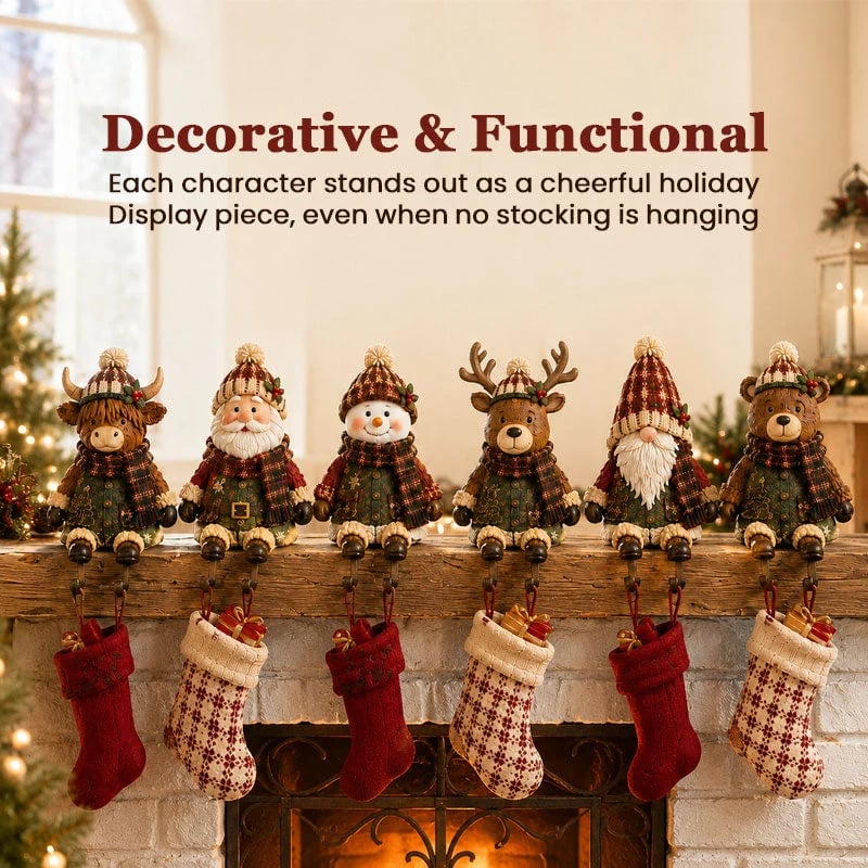 🔥 Last Day 49% OFF - Christmas Stocking Holder Shelf Sitters (📦Buy 2 Free Shipping)