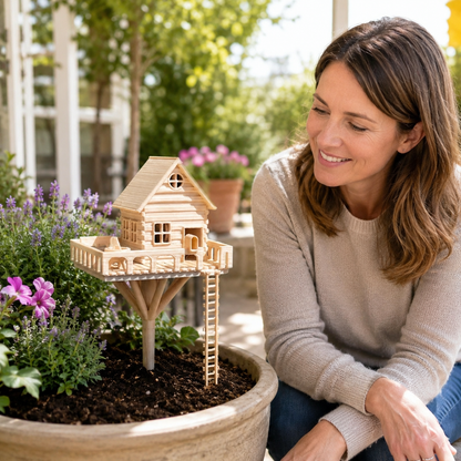Mini Treehouse Planter Decoration
