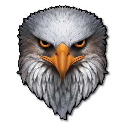 Reflective Eyes Eagle Decal🦅 – Patriotic USA Flag Vinyl Sticker for Trucks
